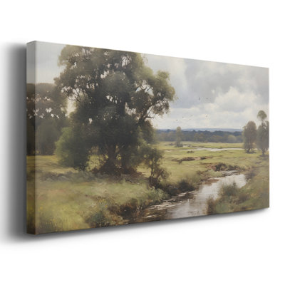Série paysage -MXVI- Toile tendue avec châssis encadré - Prêt à être accroché