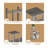 3-Tier 19.88" L-Shaped Corner Shelf, Open Shelves for Display and Storage-744490918