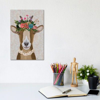 «Goat Bohemian 3» par Fab Funky - impression sur toile tendue