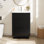 Meuble-lavabo simple 24 po avec comptoir en céramique et meuble-lavabo Mid-Century