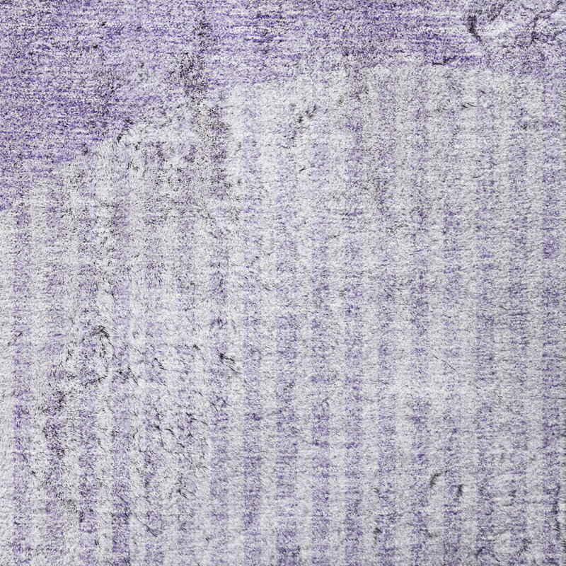 Tapis à poil long de qualité supérieure lavable à la machine ADS711, Lavande, 3 pi x 5 pi