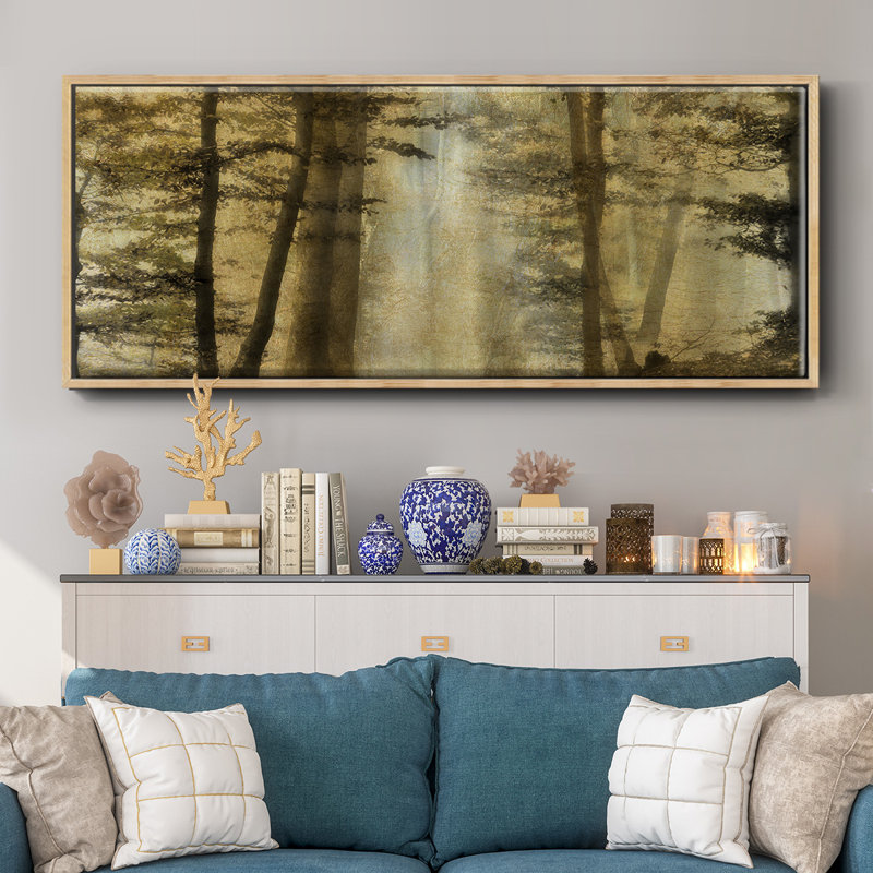 Golden Magic- Framed Canvas, 24" H x 60" W