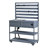 (With Assembly Video) TOPMAX 41.7'' Large Patio Rolling Kitchen Island Solid Wood Kitchen Cart with Sink, Garden Potting Bench with Stainless Table Top, 2 Movable Shelves and 1 Bottle Opener,Gray-1066221658