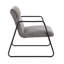 Chaise de bureau industrielle avec accoudoirs et structure en acier