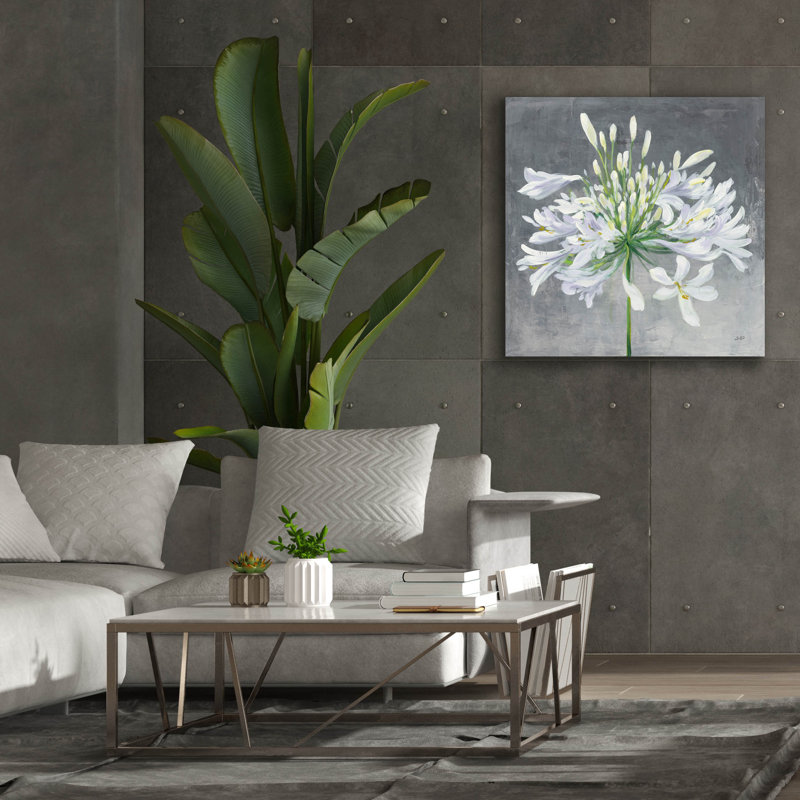 «Cleome Splash 1» par Julia Purinton, art mural sur toile, H 37 po x l 37 po x P 1,5 po