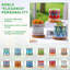 12 Pcs 3 Inch Mandala Ceramic Succulent Pots with Bamboo Trays
