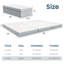 Matelas pliable en trois de 10 cm (4 po) pour lit queen, en mousse mémoire de taille moyenne.-228789832