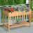 Outsunny 43X18x30in Raised Garden Bed With 8 Pockets And Shelf, Wooden Elevated Planter Box With Legs To Grow Herbs, Vegetables, And Flowers