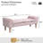 Button-Tufted Upholstered End Of Bed Bench With Rolled Arms For Bedroom Living Room Entryway-128632636