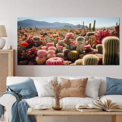 Cactus vert et rose II - impression