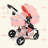 Convertible Baby Stroller, Folding High Landscape Infant Carriage, Adjustable Canopy, Diaper Bag, Anti-Shock-116818973