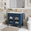 Meuble-lavabo de salle de bain 35,6 po Mid-Century-134320033