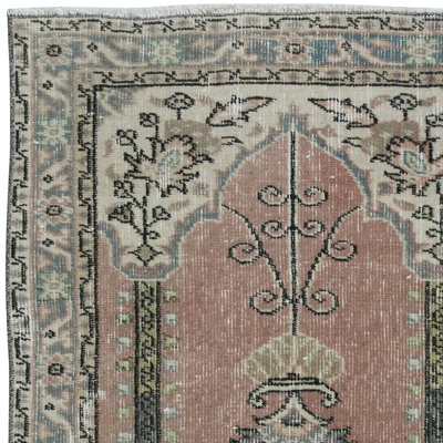 Handmade Turkish Prayer Rug, Ramadan Gift, Vintage Soft Red Prayer Mat