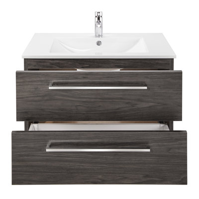 Ensemble de meuble-lavabo mural simple 24 po Nakagawa