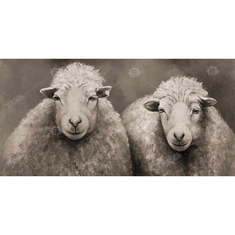 Sheep sepia - 15.75"x31.50" Desk mat
