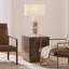 Cube Vellum Side Table, Warm Grey