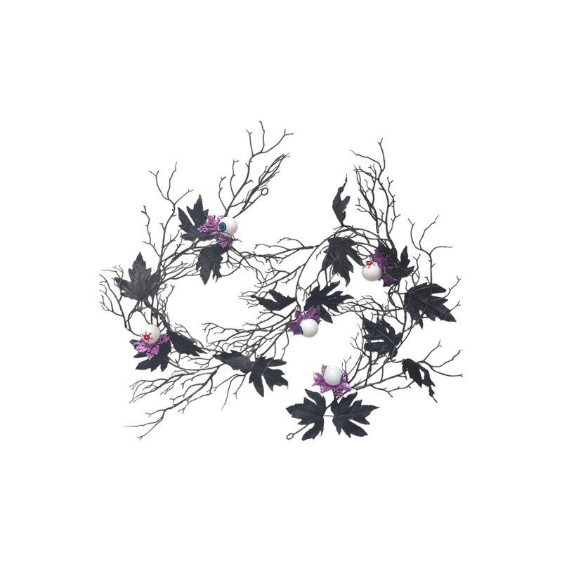  Imitation artificielle de vignes en forme de feuille d'érable de 175 cm pour Halloween