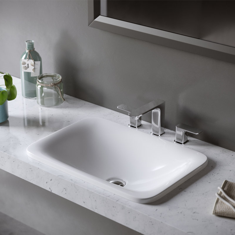 Robinet de salle de bain à large entraxe avec drain Venda, Chrome