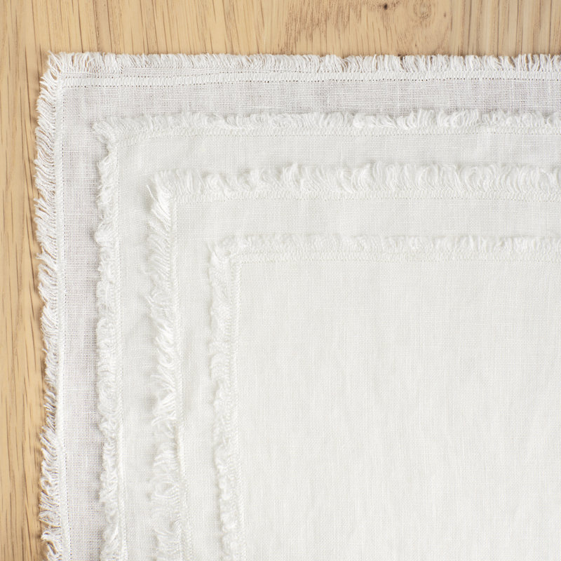 Zadia Linen Placemat, Ivory