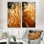 Golden Meadow Grass - ensemble de 2 reproductions d'art sur prairie