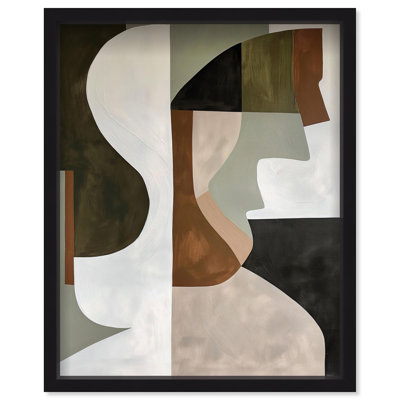 Oliver Gal Stone and Breeze II Abstract - Luxury Shadowbox Framed Wall Art