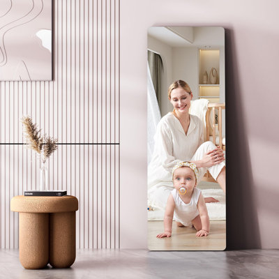 Door Mirror Full Length,Full Body Over The Door Hanging Wall Mounted Mirror for Bedroom, Living Room, Cloakroom