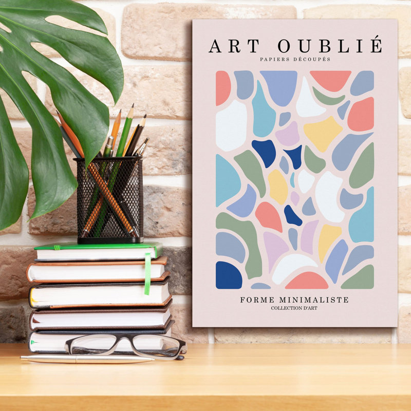 «Pastel Terrazzo» par Design Fabrikken, art mural sur toile, H 18 po x l 12 po x P 0,75 po