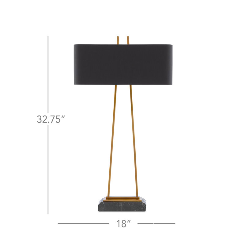 Adorn Table Lamp, 32.75" H x 18" W x 8" D