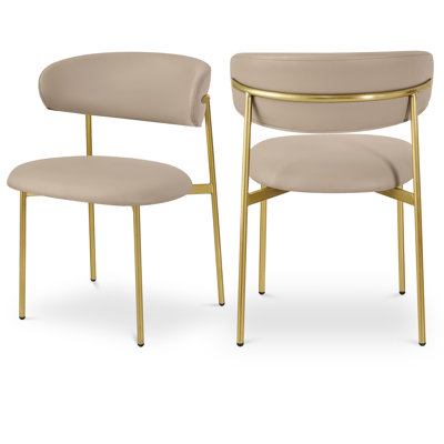 Chaise de salle à manger rembourrée Lupita