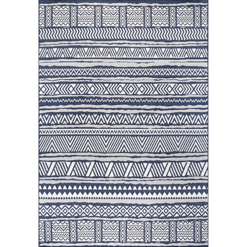 Ikat Indoor / Outdoor Area Rug, Rectangle 152 x 244cm
