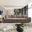 Canapé modulaire en velours côtelé 102,4 po avec accoudoirs carrés Nerissa-1479091183