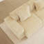 Canapé modulaire à 4 places avec passepoil à bordure française, sans assemblage requis, canapé modulaire à 4 places avec coussins décoratifs, tissu de velours-255562980-255562976-255562972
