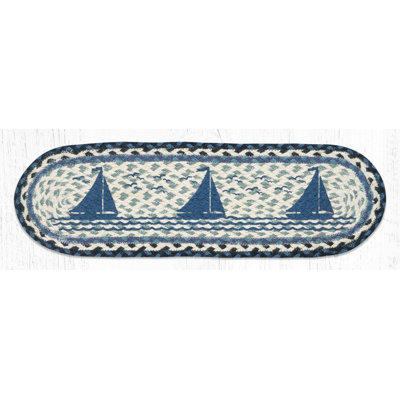  ST-OP-443 Sailboat Oval Stair Tread 27"x8.25"