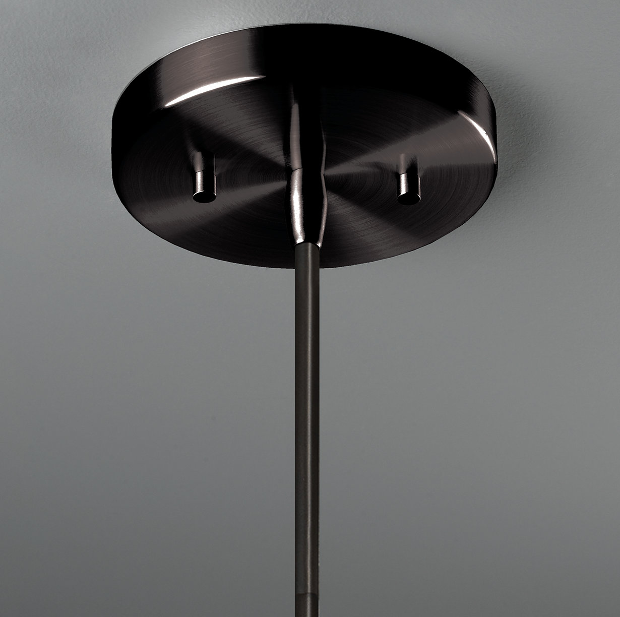Leni Dimmable Ceramic Single Light Pendant, Greco Travertine, Matte Black