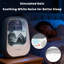 Haut-parleur Bluetooth à gouttelettes d'eau blanches, humidificateur d'aromathérapie, décor zen et naturel, favorise la concentration, soulagement du stress, méditation et guérison, décoration de bureau, idéal pour le yoga, le spa, la chambre à coucher et le bureau, gris