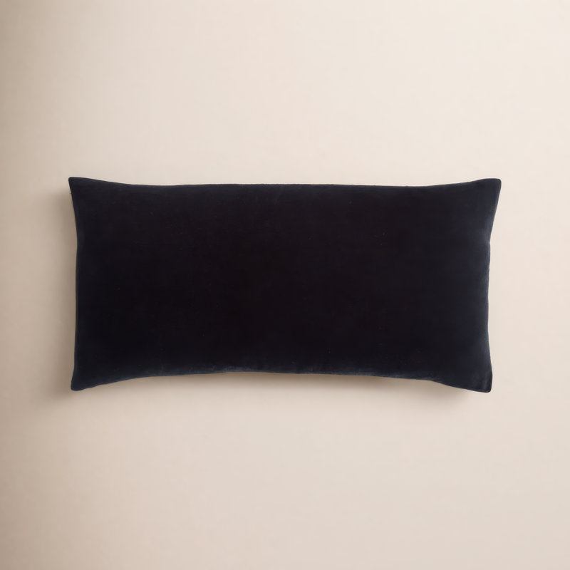 Coussin en coton Saxon, 12 po x 24 po, Polyfill