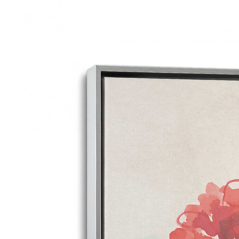 «Blooms on Parchment I» par June Erica Vess, reproduction d'art, Argent argent, H 32 po x l 24 po