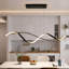 Luminaire suspendu pour îlot de cuisine à 2 lumières DEL à intensité variable avec télécommande et télécommande