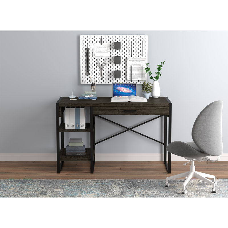 Bureau, Gris foncé / Noir