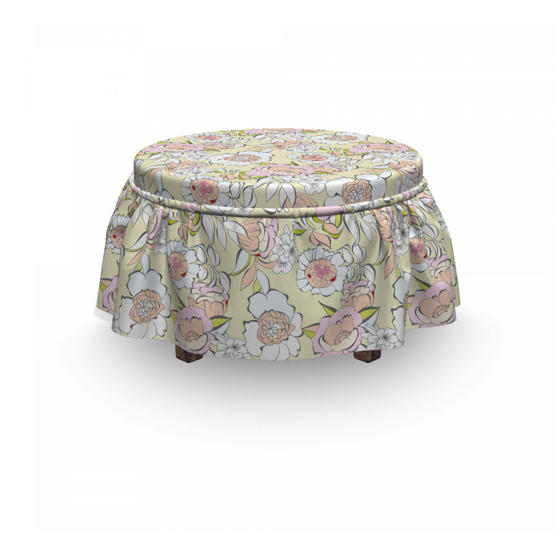 Housse pour décoratif repose-pieds, Gris brumeux