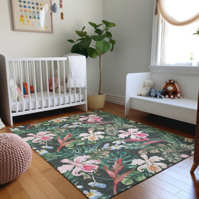 Premium Machine Washable Cerrito AMF201 Midnight Rug