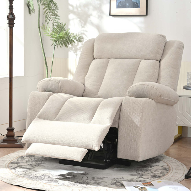 Fauteuil inclinable électrique Power Lift pour personnes âgées, fauteuils en tissu avec 2 porte-gobelets, télécommande