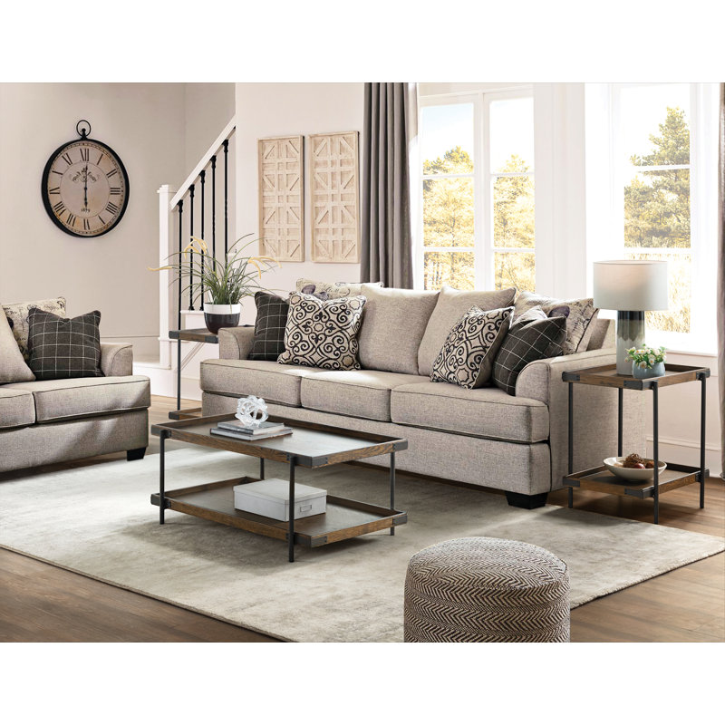 3 - Piece Solid Wood Top Living Room Table Set