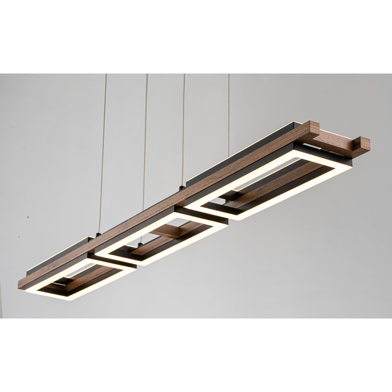 5 - Light Matte Black LED Kitchen Island Pendant