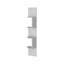 Élégante tablette flottante blanche avec 4 tablettes pour les objets décoratifs larges et profonds-120653913-120653911