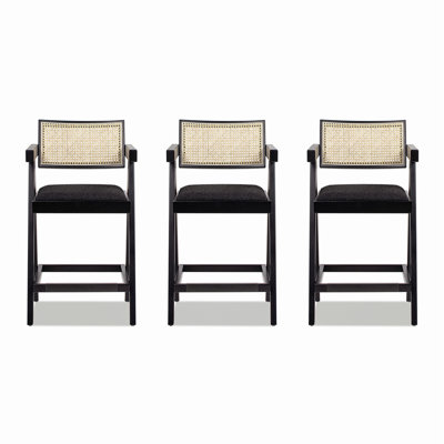 Modern Resin Webbing Back Bar Stool Set, Ergonomic and Stylish for Any Space