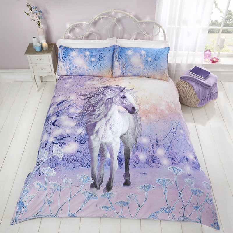 Burslem Polyester No Pattern Duvet Cover Set with Pillowcases, Double - 1 Standard Pillowcase