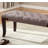 Tufted Bench, Fabric, Brown