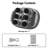 6 Head Massage Gun, Electric Massage Guns with 3 Sets Massage Heads & 9 Modes, Gun Tool for Legs, Arms, Waist, Back, Buttocks, Relax Full Body Muscle, Gifts for Friends, Parents