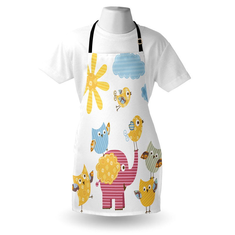 No Pattern Bib Apron